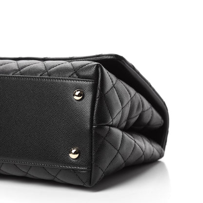 Chanel Caviar Quilted Small Coco Handle Flap Black 7 of 11