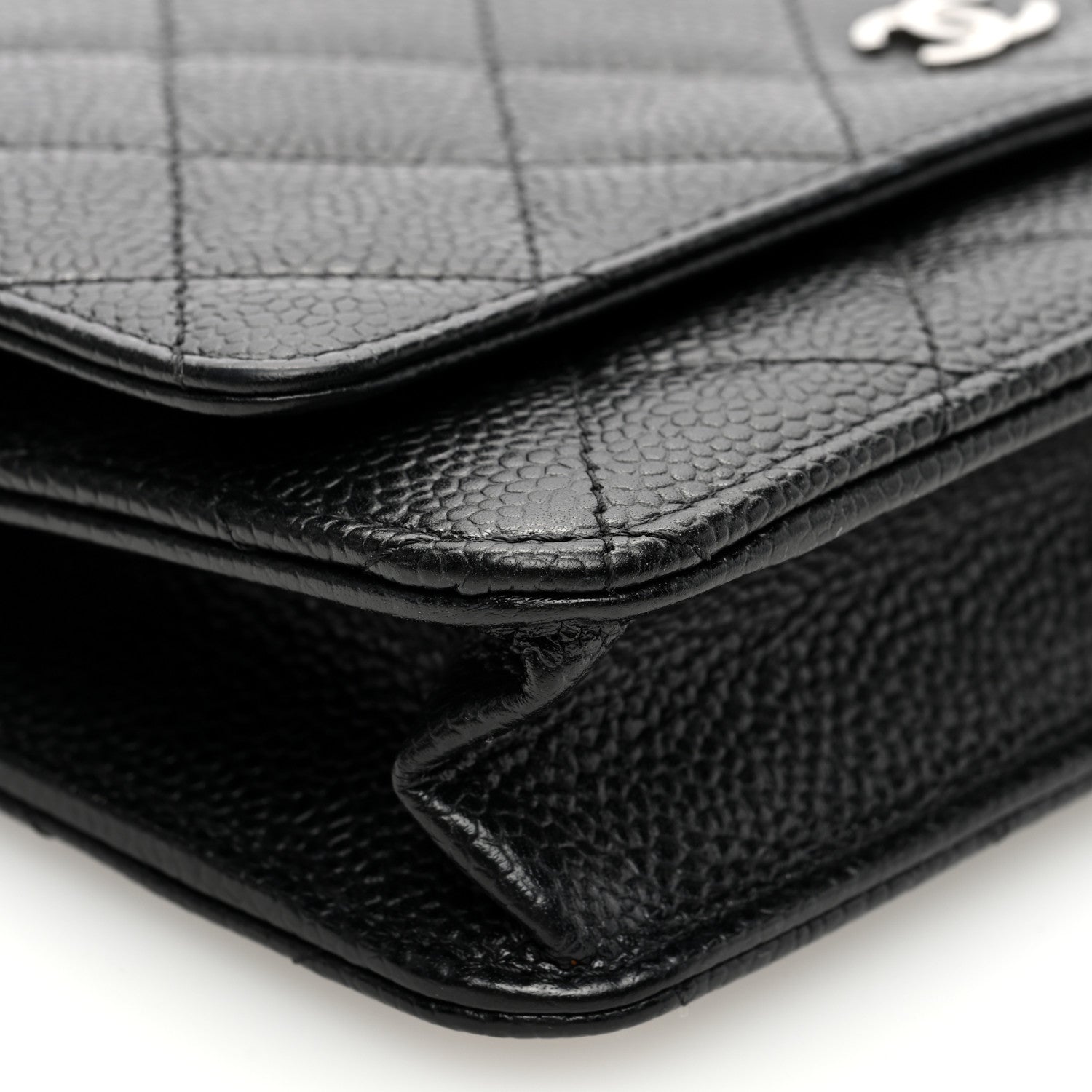 Chanel Caviar Quilted Wallet on Chain WOC Black 9 of 11