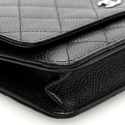 Chanel Caviar Quilted Wallet on Chain WOC Black 9 of 11