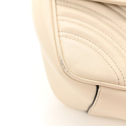 Gucci Calfskin Matelasse Medium GG Marmont Shoulder Bag White 13 of 13