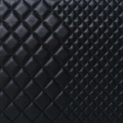 Chanel Lambskin Bi Quilted Large Cosmetic Case Black 8 of 8