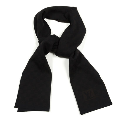 Louis Vuitton Wool Petit Damier Stole Scarf Brown 1 of 3
