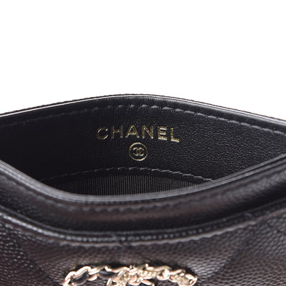 Chanel Caviar Quilted French New Wave Card Holder Black 6 of 9