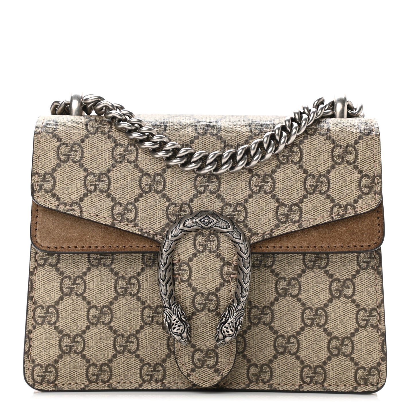GG Supreme Monogram Mini Dionysus Shoulder Bag Taupe