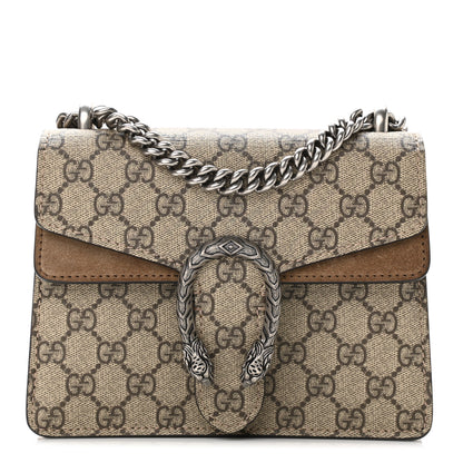 Gucci GG Supreme Monogram Mini Dionysus Shoulder Bag Taupe 1 of 10