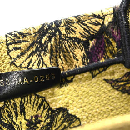 Christian Dior Canvas Embroidered Medium Toile de Jouy Voyage Book Tote Yellow Multicolor 6 of 9