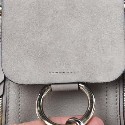 Chloe Suede Calfskin Mini Faye Backpack Motty Grey 8 of 14