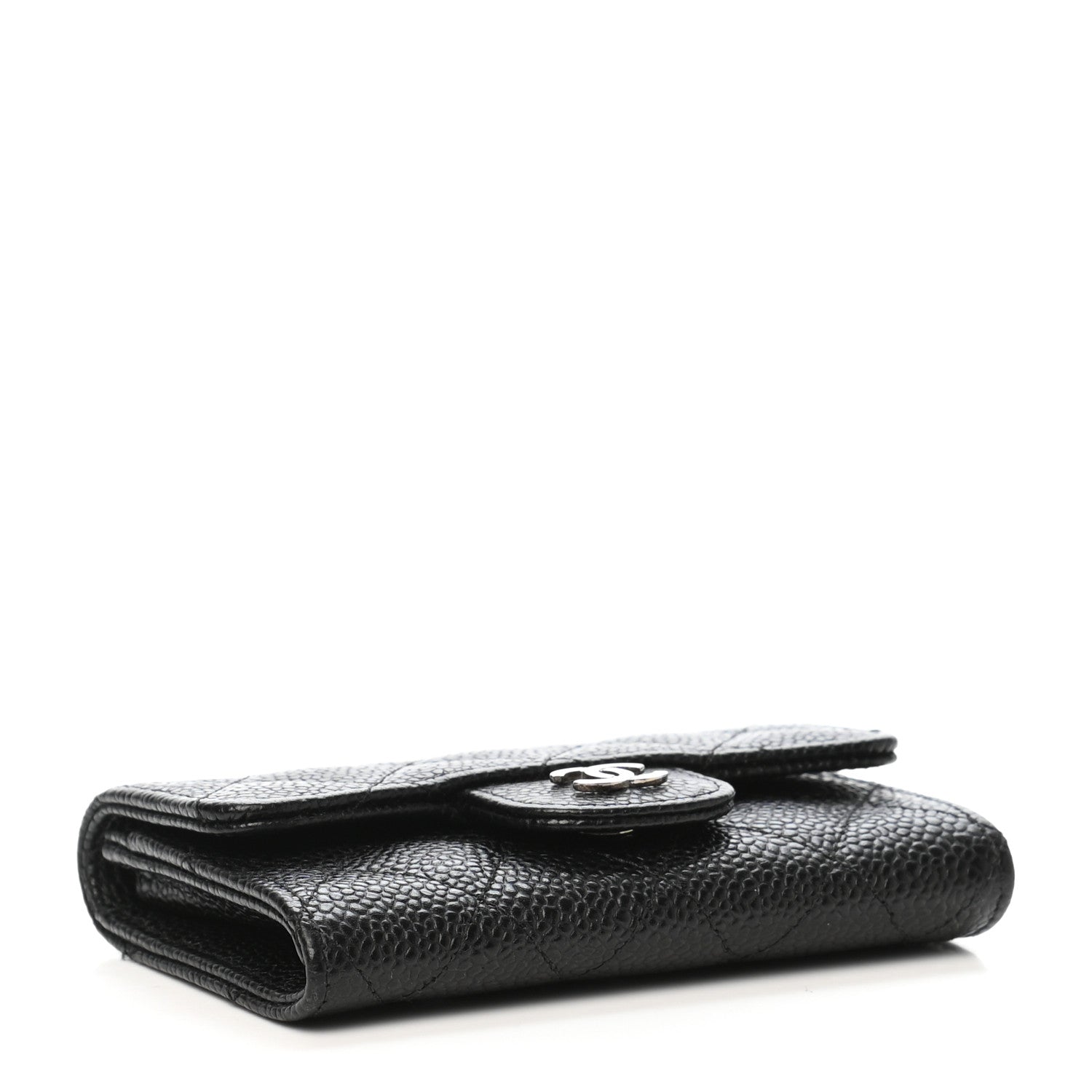 Chanel Caviar Quilted Flap Card Holder Black 4 of 9