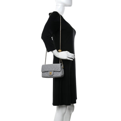Chanel Lambskin Quilted Mini Rectangular Pearl Crush Flap Grey 2 of 10