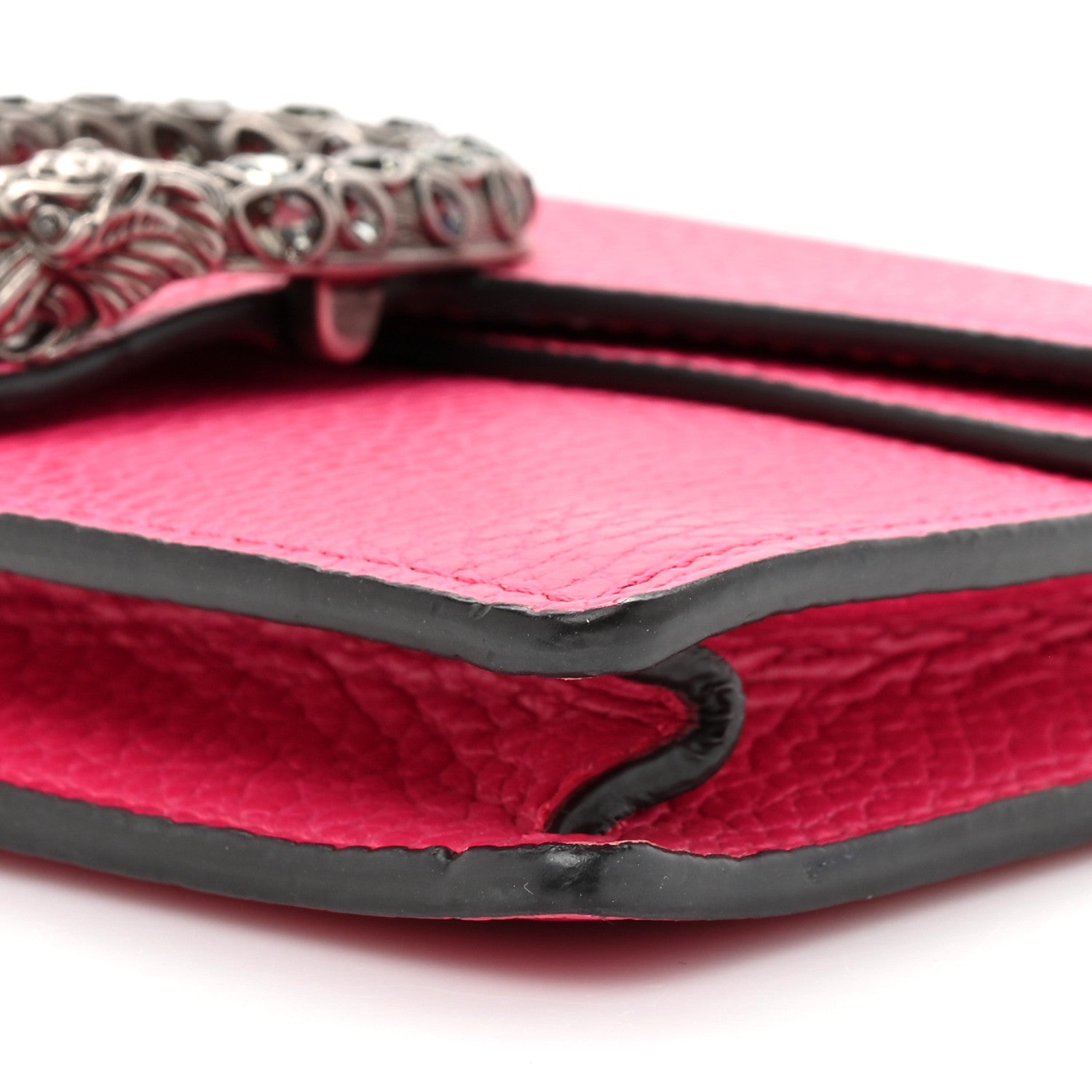 Gucci Dollar Calfskin Crystal Super Mini Dionysus Shoulder Bag Box Pink Black Diamond 8 of 10