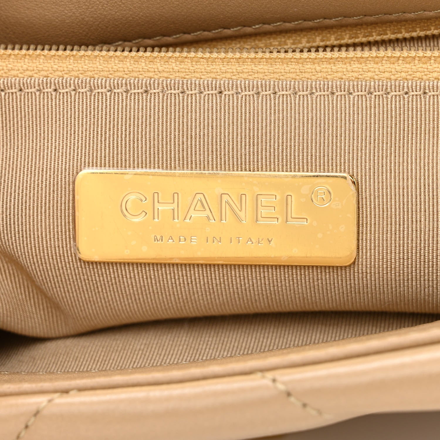 Chanel Lambskin Quilted Medium Chanel 19 Flap Dark Beige 6 of 11