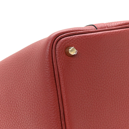 Hermes Taurillon Clemence Picotin Lock 18 PM Rouge H 9 of 13