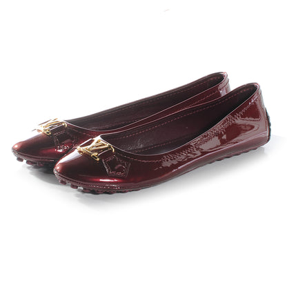 Louis Vuitton Patent Oxford Ballerina Flats 10 Amarante 3 of 7