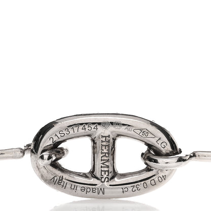 Hermes 18K White Gold Diamond Farandole Bangle Bracelet LG 3 of 3