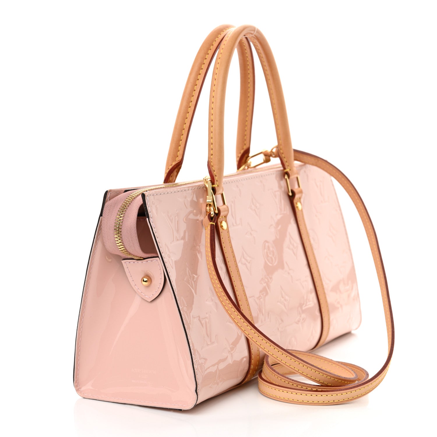 Louis Vuitton Vernis Neo Triangle Rose Ballerine 3 of 11