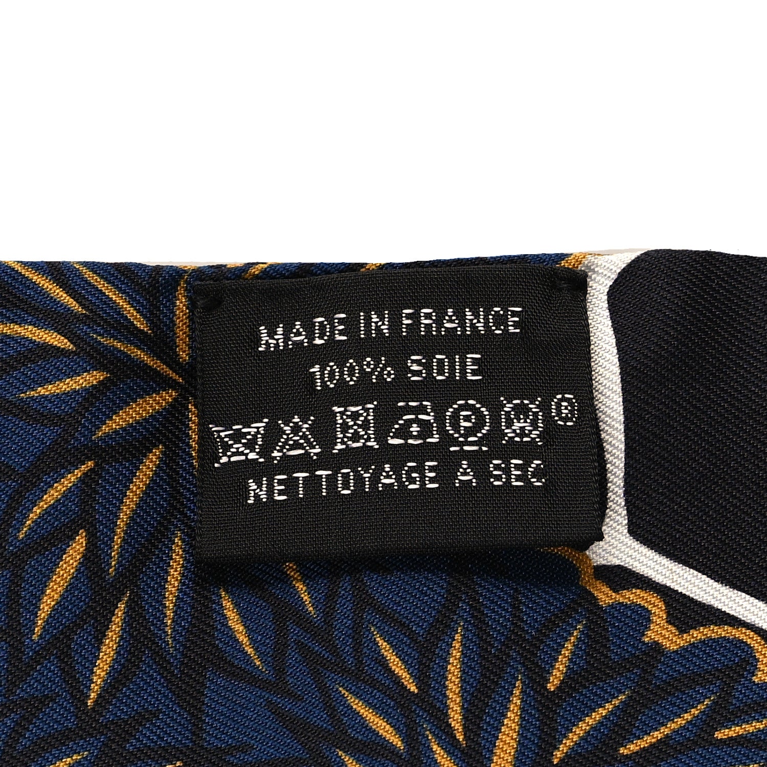 Hermes Silk Three Graces Twilly Black Gold Taupe 3 of 4