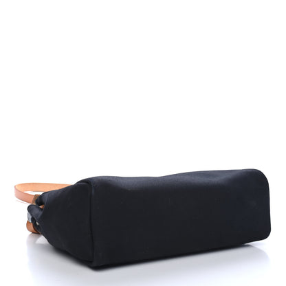 Hermes Toile Vache Calfskin Herbag 30 PM Black Natural 3 of 8