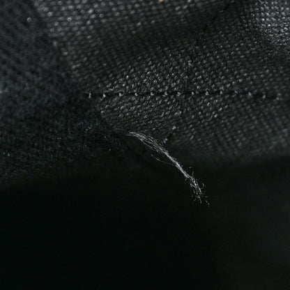 Chanel Washed Toile Calfskin Quilted Large Street Style Travel Bag Black 11 of 14