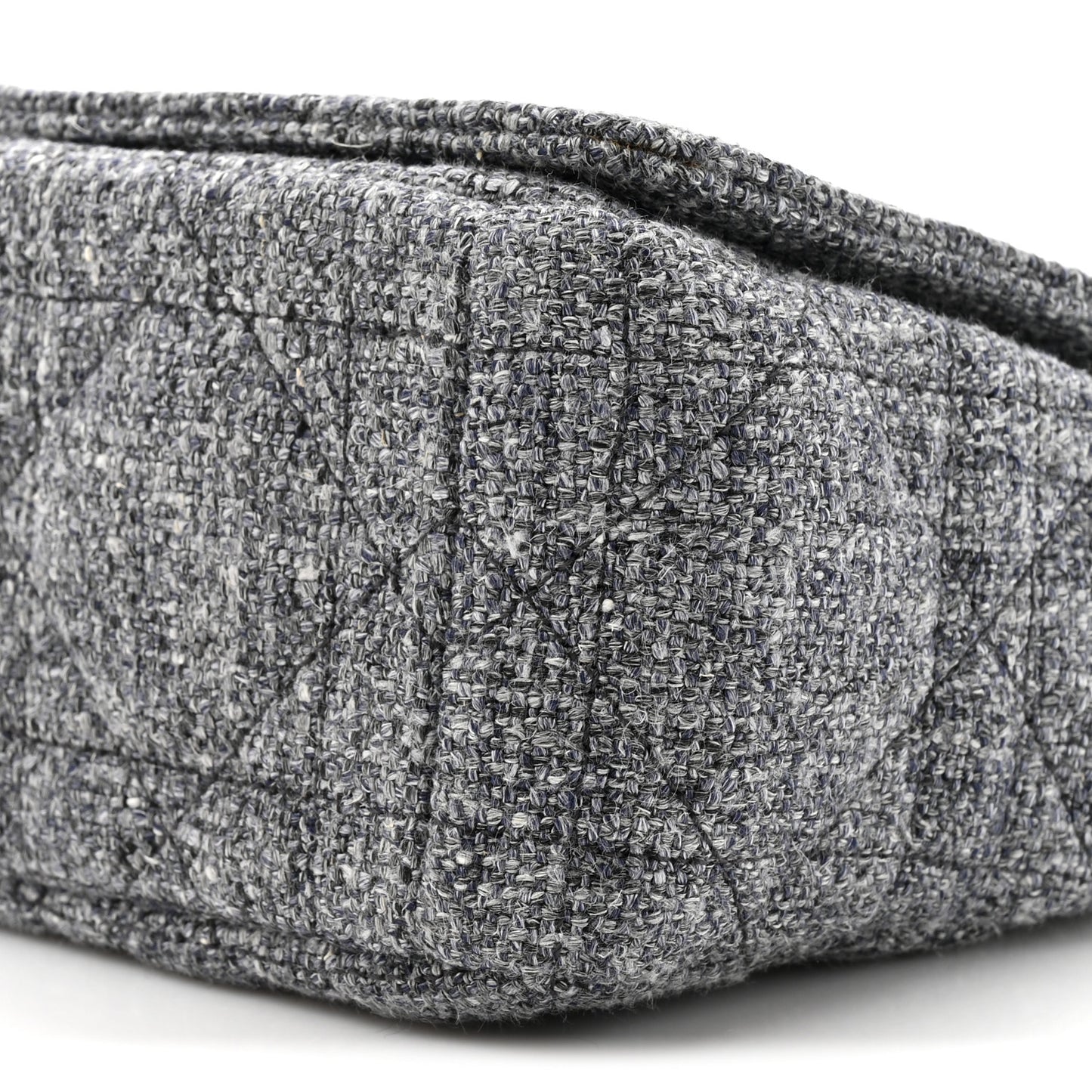 Tweed Macrocannage Medium Caro Bag Black