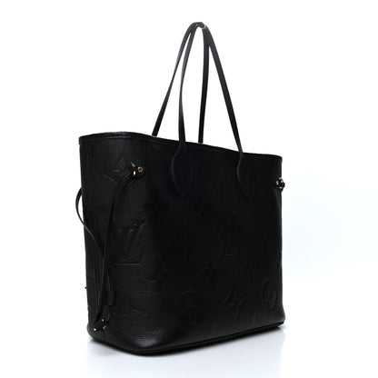 Louis Vuitton Empreinte Monogram Giant Neverfull MM Black 4 of 11