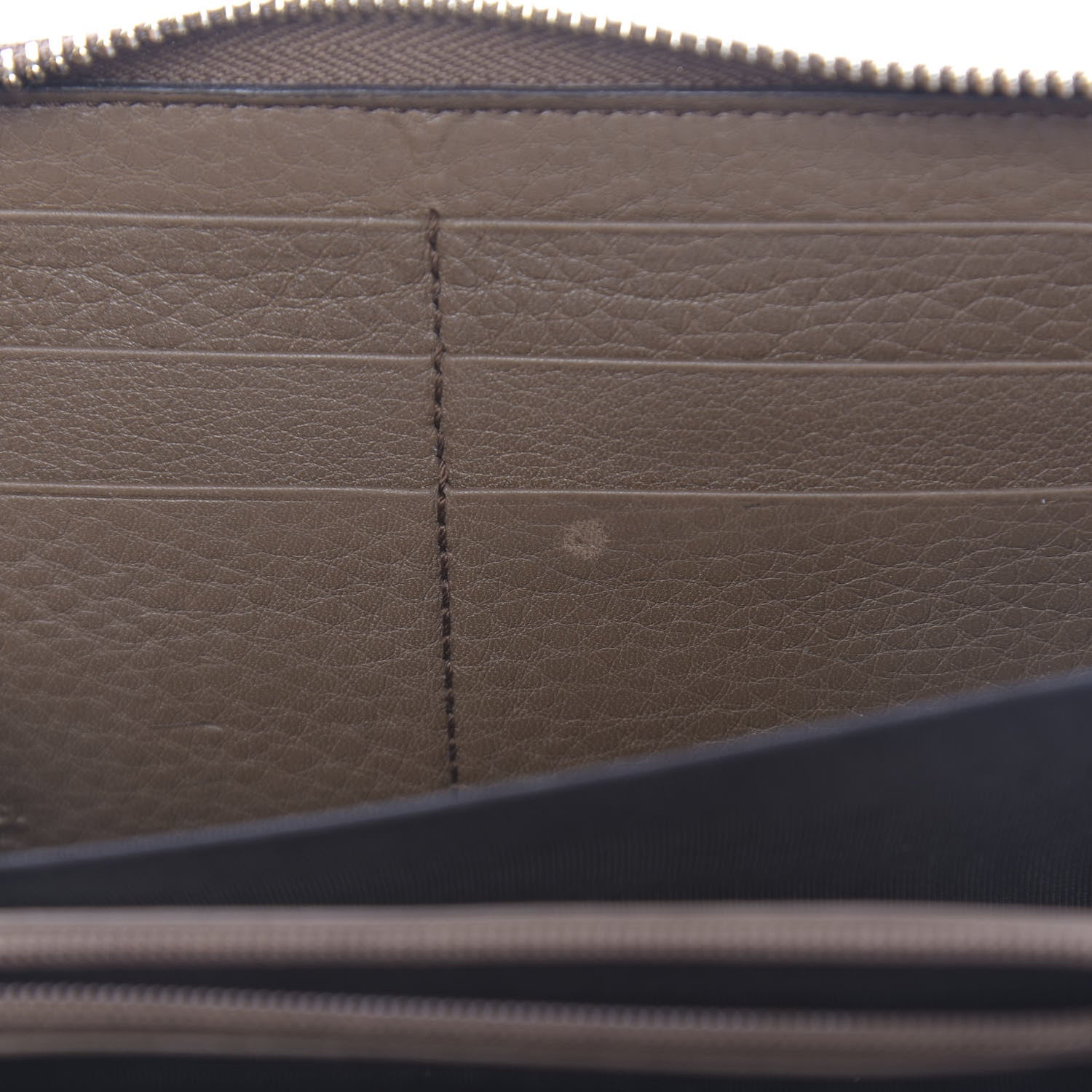 Gucci Pebbled Calfskin Soho Zip Around Wallet Brown 10 of 14