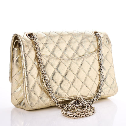 Chanel Metallic Aged Calfskin Quilted 2.55 Reissue 225 Flap Gold 3 of 8