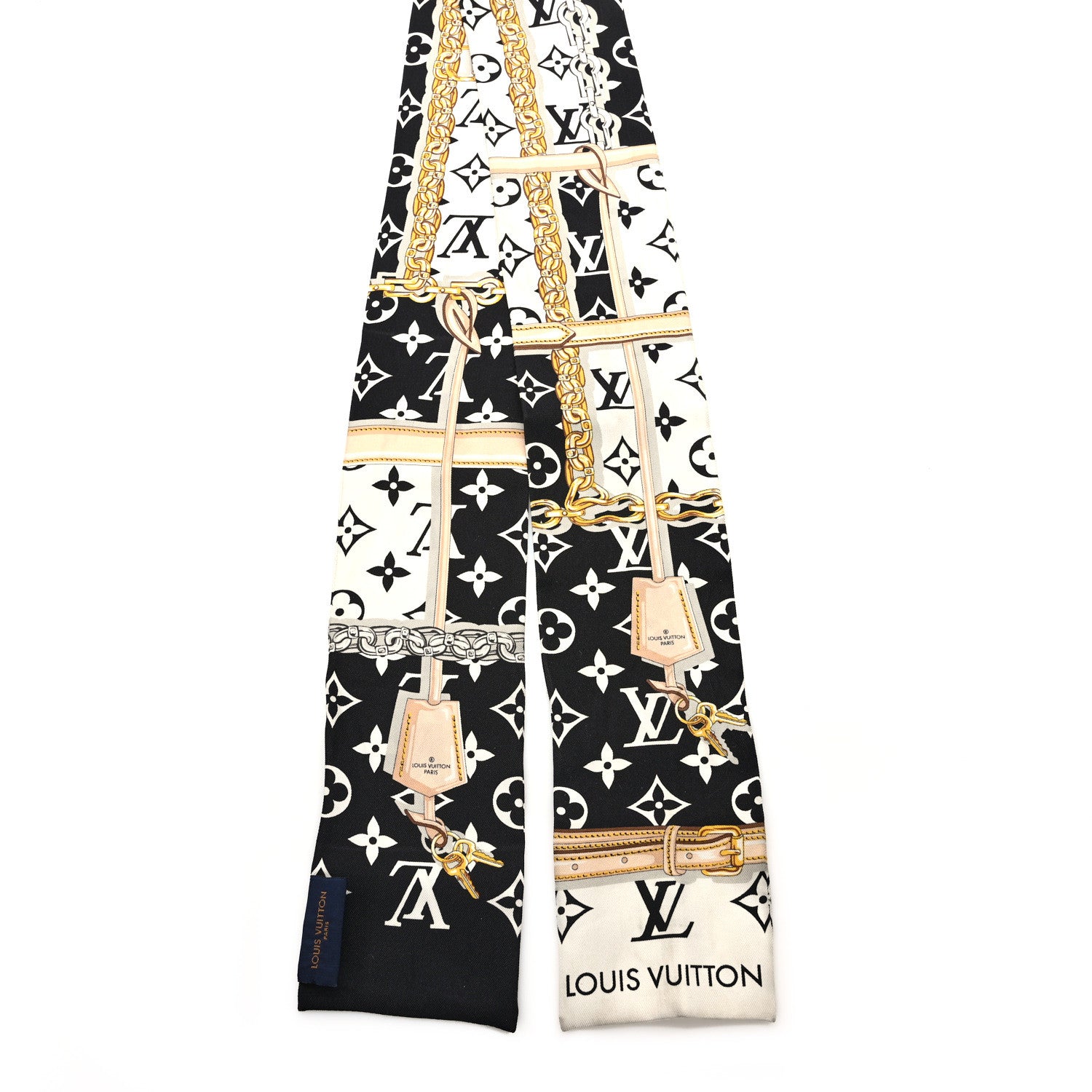 Louis Vuitton Silk Monogram Confidential Bandeau Black 2 of 4