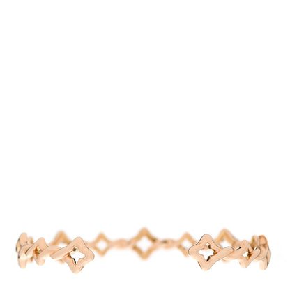 David Yurman 18K Rose Gold Venetian Quatrefoil Single Row Cuff Bracelet 2 of 3