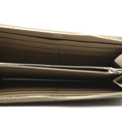 Hermes Ostrich Azap Wallet Gris Tourterelle 4 of 13