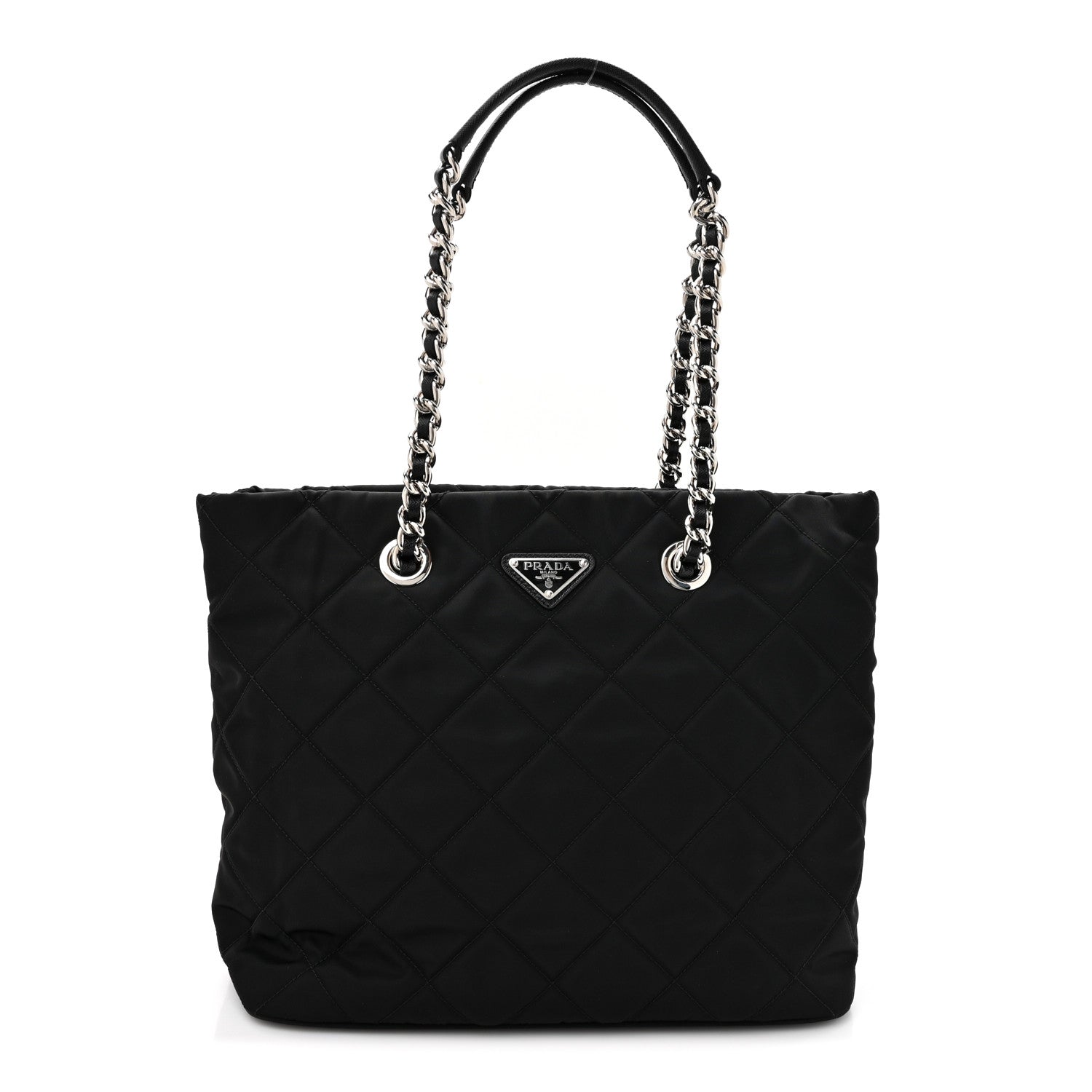 Prada Nylon Tessuto Impuntu Quilted Tote Black 1 of 9