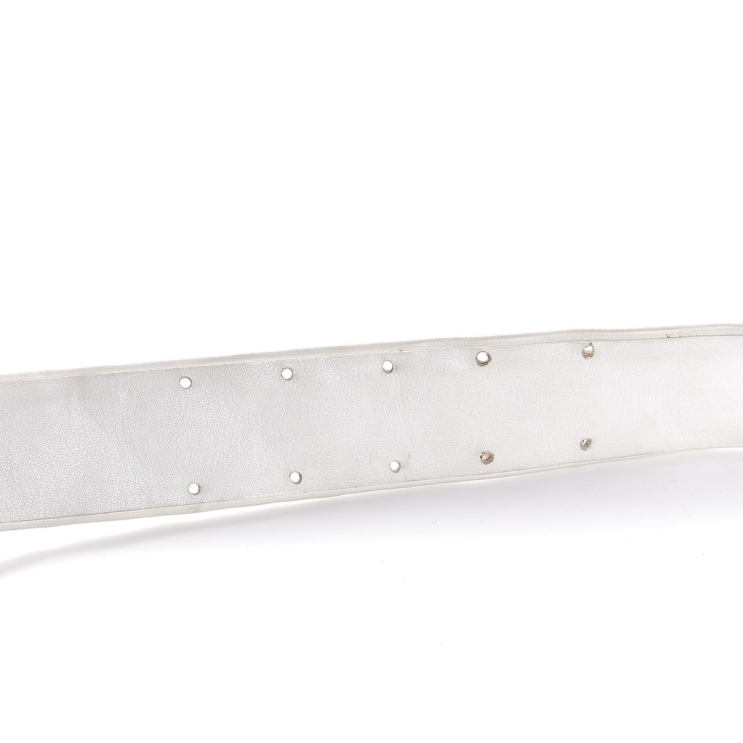 Calfskin Quilted CC Belt 90 36 White
