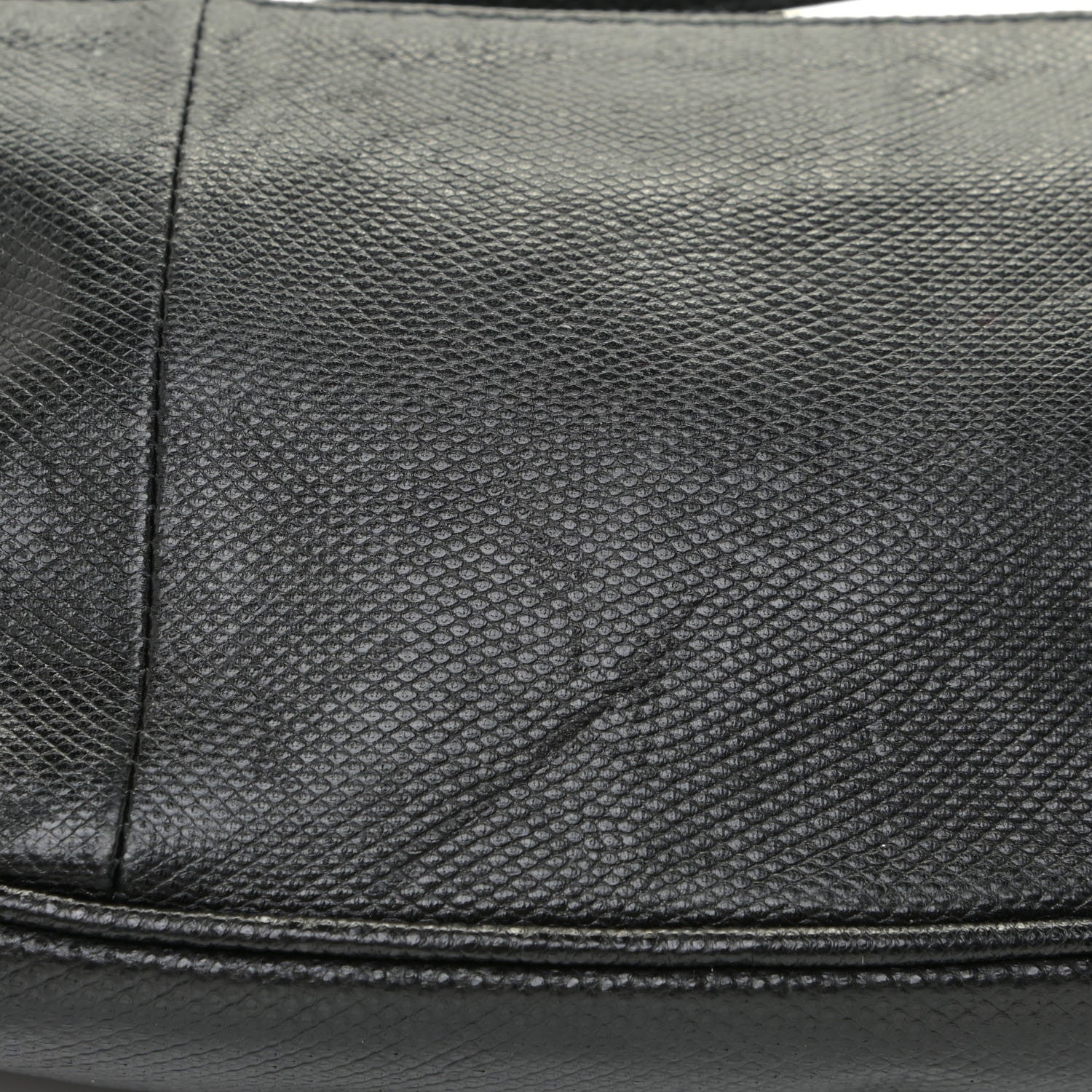 Gucci Calfskin Lizard Embossed Boat Pochette Black 11 of 15