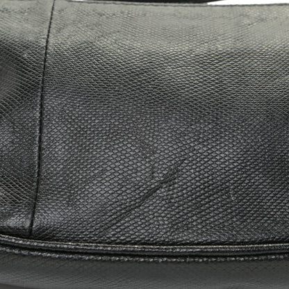 Gucci Calfskin Lizard Embossed Boat Pochette Black 11 of 15