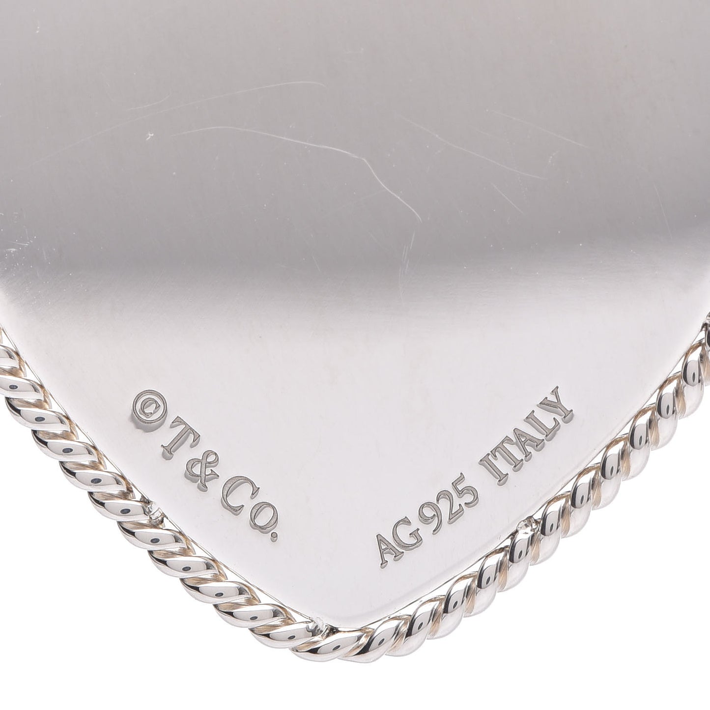 Sterling Silver Medium Twist Heart Charm