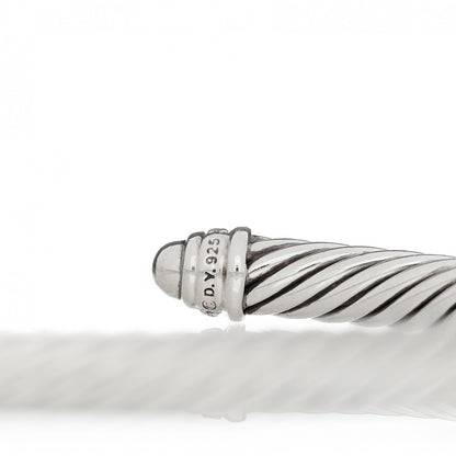 David Yurman Sterling Silver Diamond 5mm Cable Classics Dome Bracelet 3 of 3