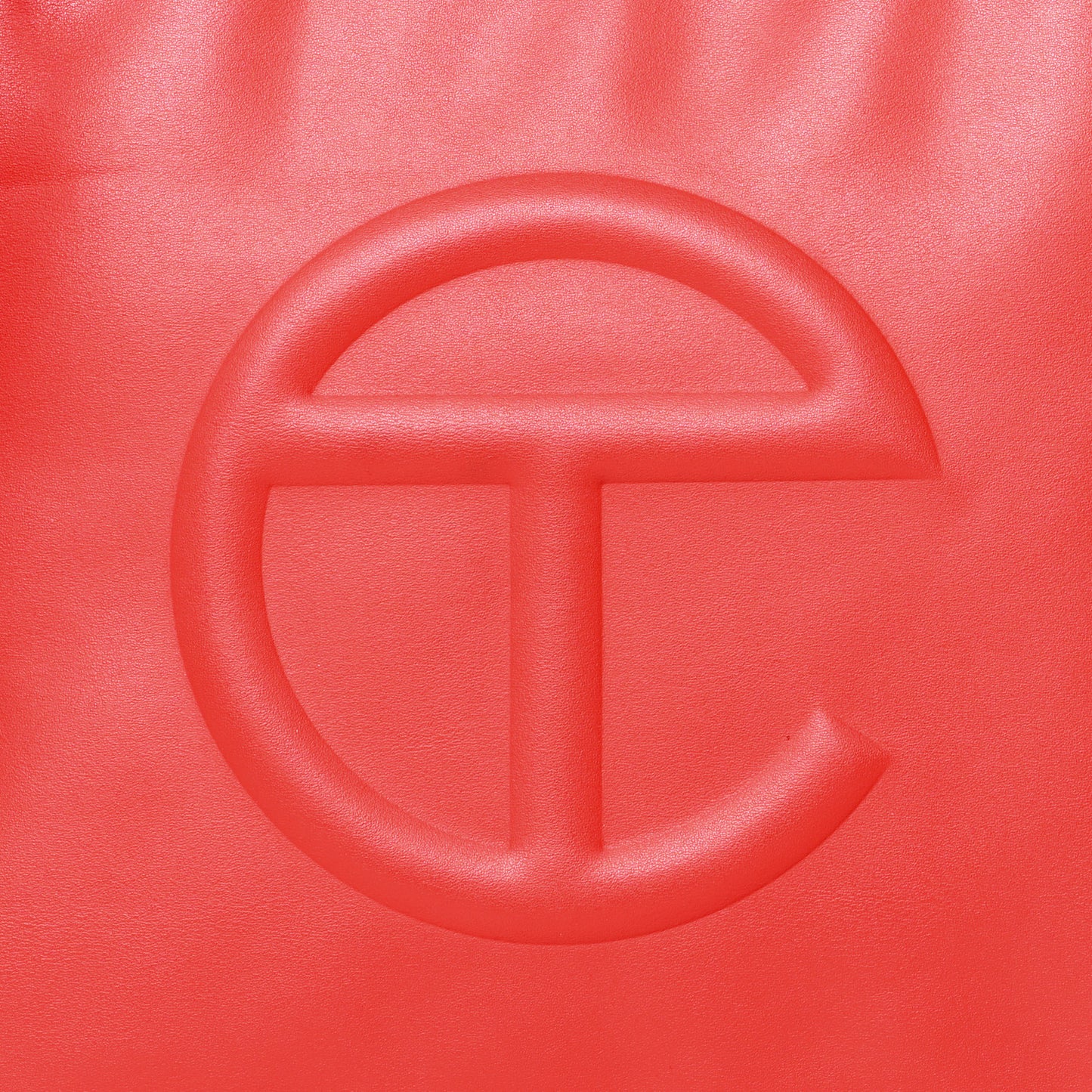 Vegan Leather Medium Shopping Bag Red