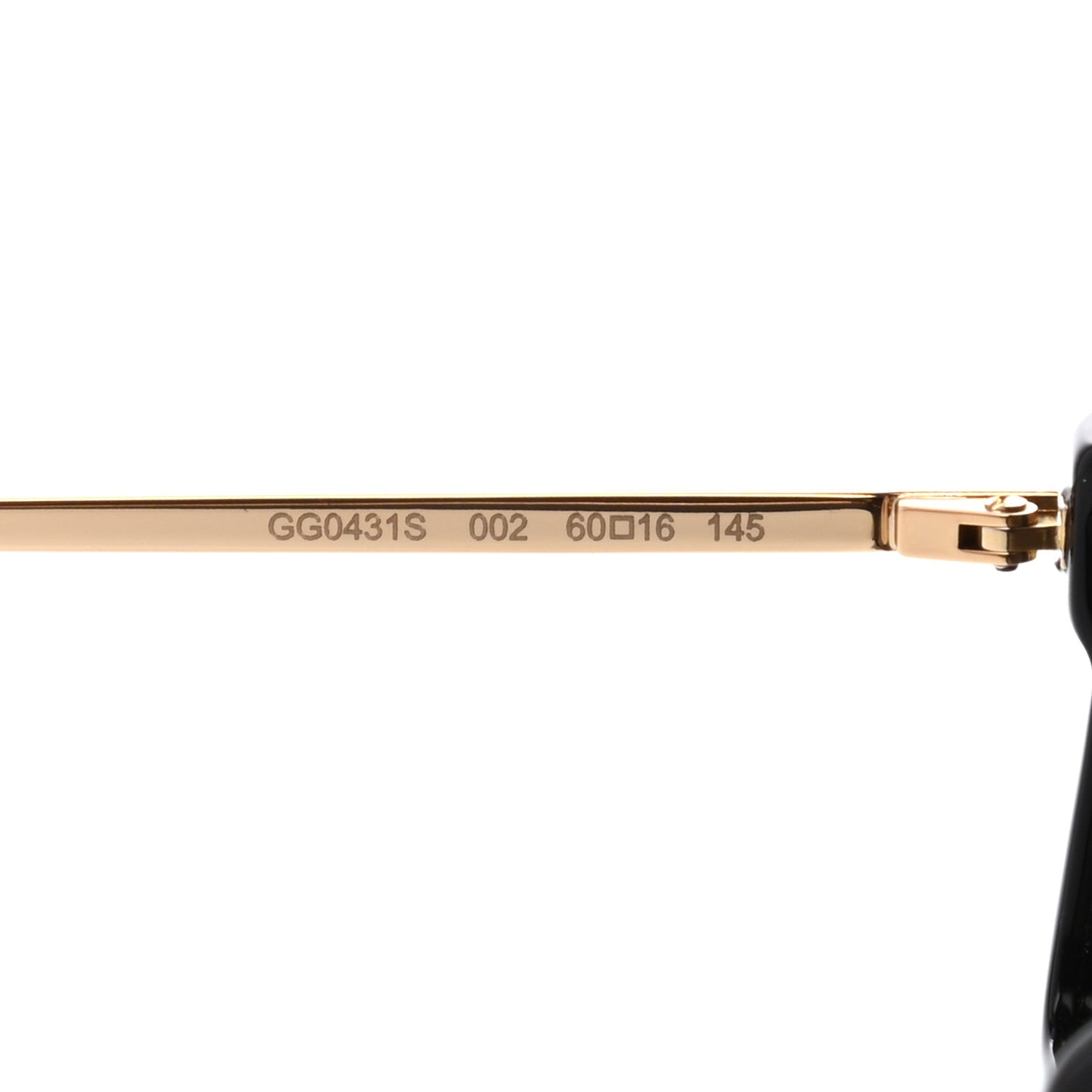 Acetate Crystal Mask-Frame Sunglasses GG0431S Black