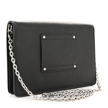 Louis Vuitton Epi Twist Belt Chain Wallet Black 3 of 11