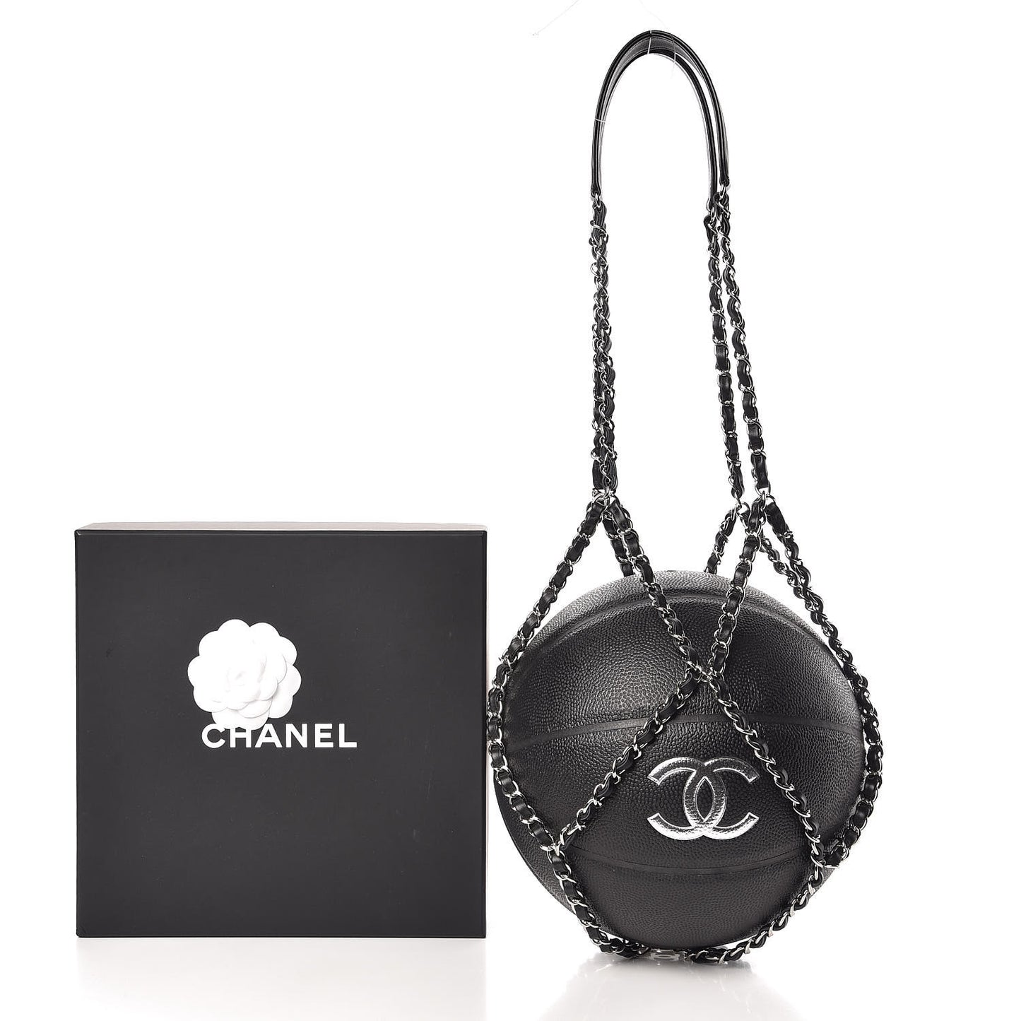 Lambskin Chain Net and Basketball Black