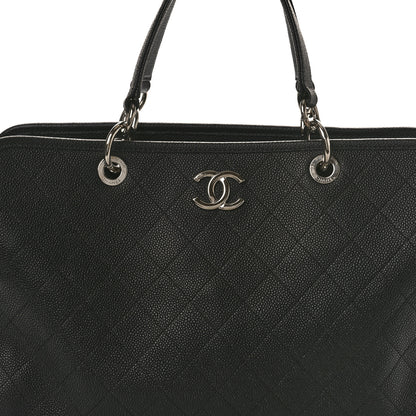Chanel Caviar Stitched Shopping Tote Black 9 of 12