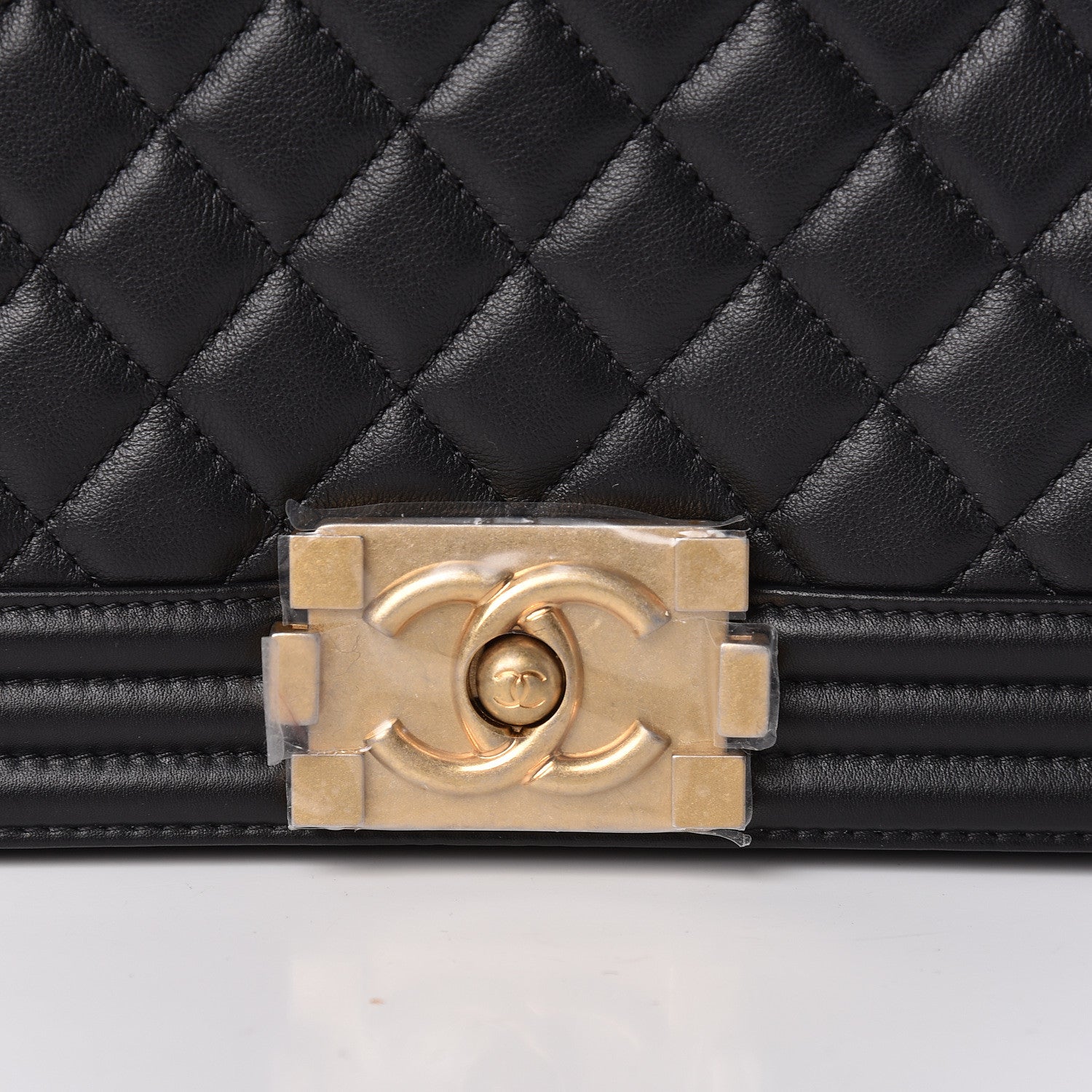 Chanel Calfskin Quilted Medium Boy Flap Black 10 of 10