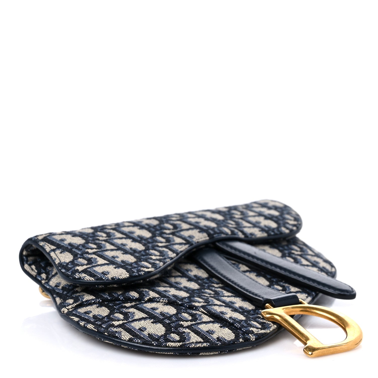 Christian Dior Oblique Saddle Belt Pouch Blue 4 of 11