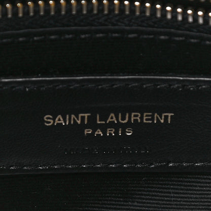 Saint Laurent Canvas Quilted Toy Loulou Puffer Monogram Chain Satchel Jaune Citron 5 of 9