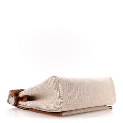 Hermes Military Toile Vache Hunter Herbag Zip Retourne 20 Ecru Beige Fauve 4 of 11