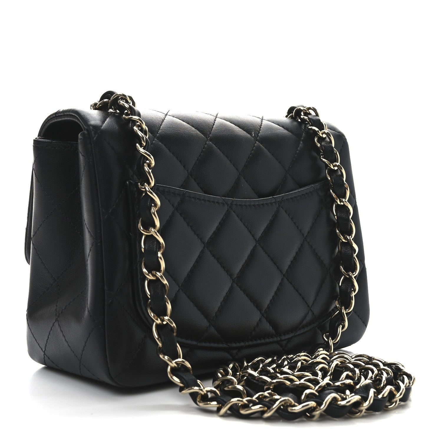 Chanel Lambskin Quilted Mini Square Flap Black 3 of 11