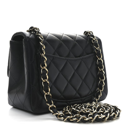 Chanel Lambskin Quilted Mini Square Flap Black 3 of 11