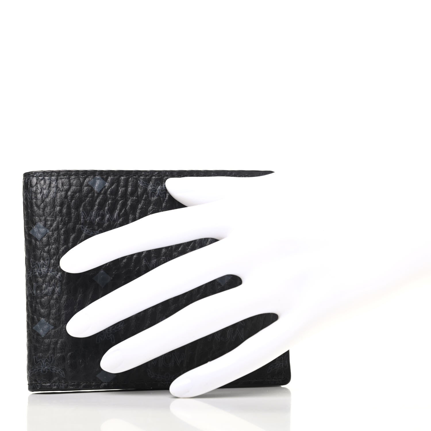 MCM Visetos Bi-Fold Wallet Black 2 of 6