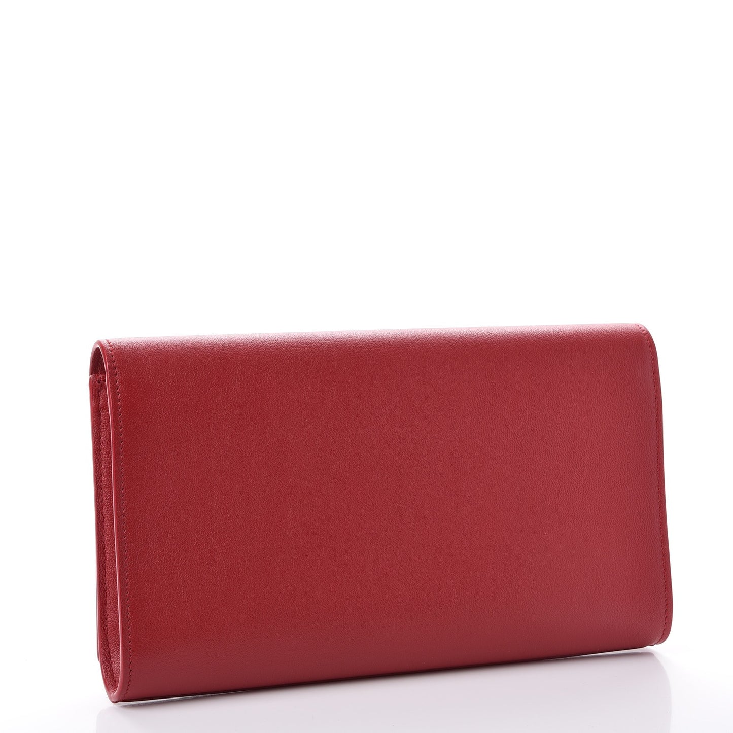 Calfskin Monogram Large Belle De Jour Clutch Red