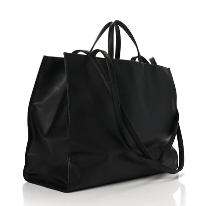 Telfar Vegan Leather Large Shopping Bag Black 3 of 9