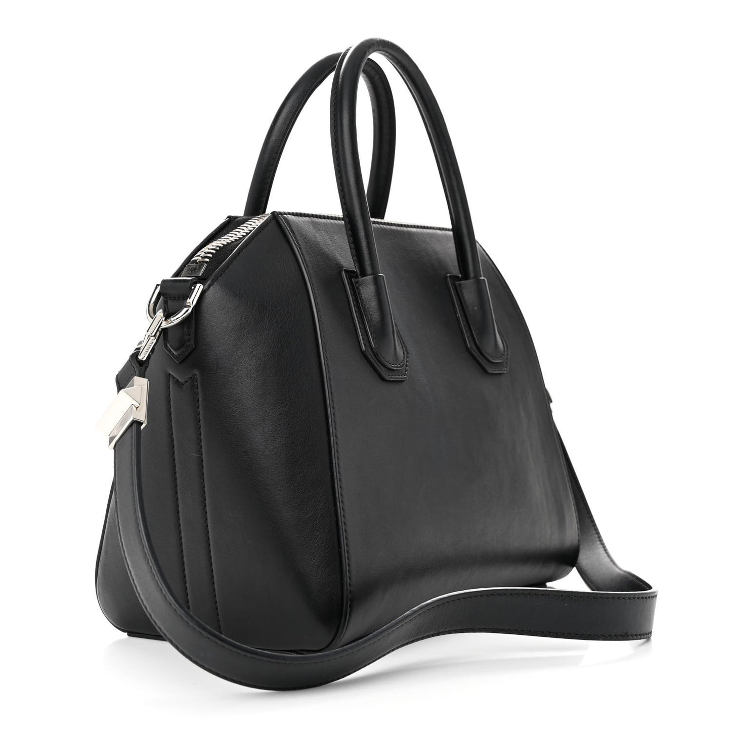 Calfskin Signature Logo Small Antigona Black